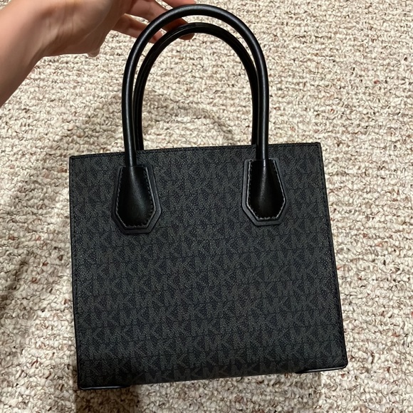 Michael Kors Mercer Leather Satchel Crossbody Bag 35T1SM9M2B - Picture 5 of 8